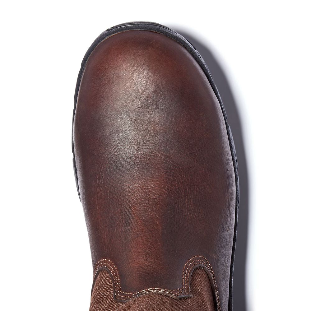 Botas Pro Timberland Hombre Pro Excave Wellington Steel Toe Marrones - Chile WKM-594670